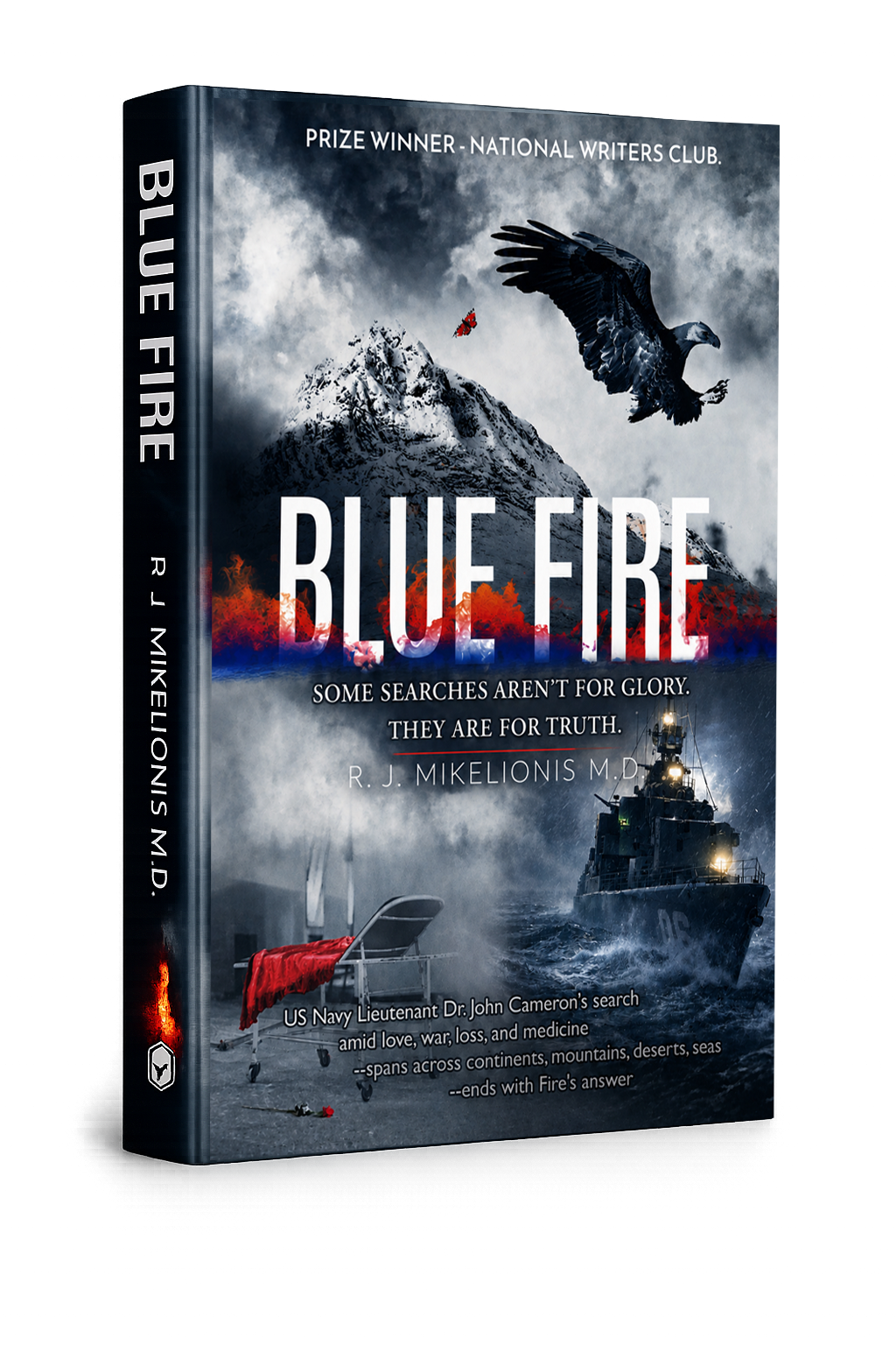 Blue Fire 3D book cover
