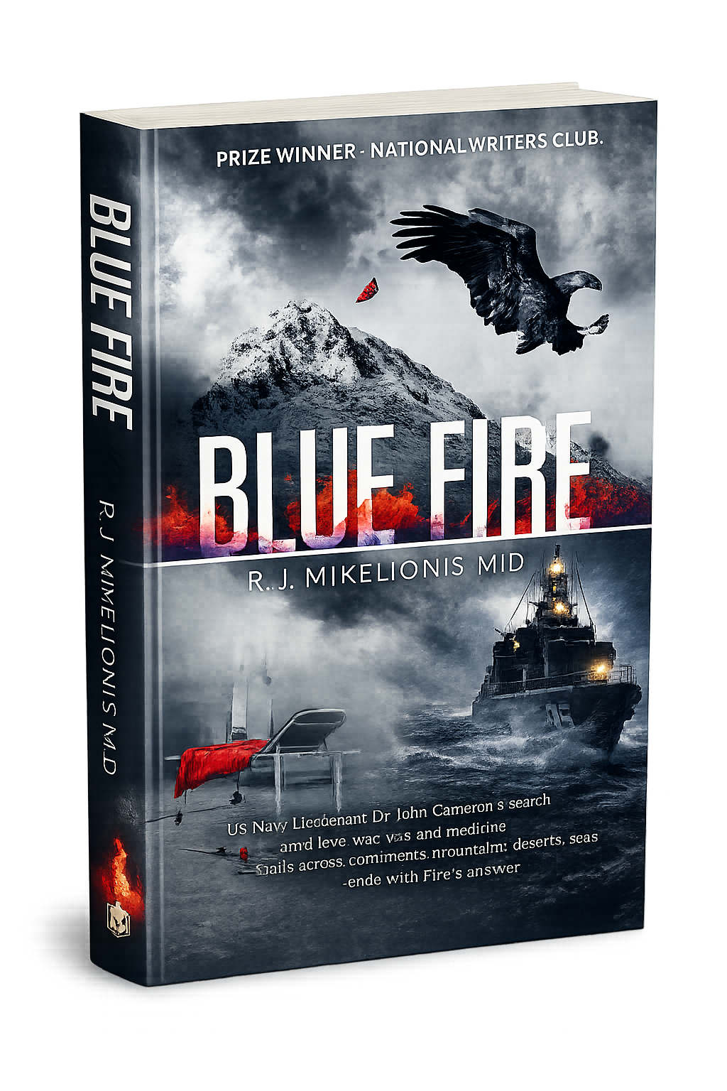 Blue Fire 3D book cover